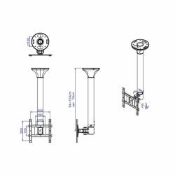 VALUE LCD TV Ceiling Mount 3 Joints (LCD/TV-DECKENHALTERUNG.2 GEL - )