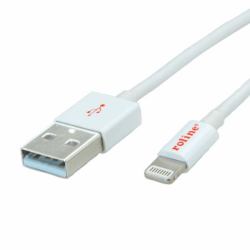 ROLINE USB 2.0 Sync- & Ladekabel für Apple Geräte mit Lightning Connector 1,8 m (8PIN/USB LADE-/SYNCHROKABEL - 1 8M)