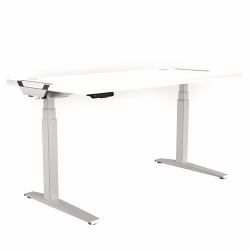 Fellowes Levado Weiß (Fellowes Levado Silver Desk Base and White Worktop 1600mm)