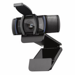 Logitech 960-001252 Webcam 1920 x 1080 Pixel USB Schwarz (Logitech Webcam C920s HD Pro 1080p mit Abdeckblende)