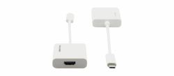Kramer Electronics ADC-U31C/HF Videokabel-Adapter 0,17 m USB Typ-C HDMI Typ A [Standard] Weiß (ADC-U31C/HF - USB 3.1 Type&ndash;C to HDMI Adapter Cable)