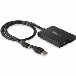 StarTech.com Mini DisplayPort zu Dual-Link DVI Adapter - Stromversorgung über USB - zwei Bildschirme - Schwarz - DVI Active Display Converter (StarTech Mini DisplayPort to Dual-Link DVI Adapter - ...