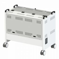 Loxit 6740 portable device management cart& cabinet Libera installazione Bianco (6740 - Lapbank TL Laptop Trolley for 20 x Laptops - White)