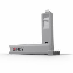 Lindy 40427 Schnittstellenblockierung Schnittstellenblockierung + Schlüssel USB Typ-C Weiß 5 Stück[e] (USB Type C Port Blocker 4pcs - with Key, white - Warranty: 24M)