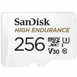SanDisk High Endurance 256 GB MicroSDXC UHS-I Klasse 10 (256 GB MicroSDXC UHS-I Class - 10 - Warranty: 12M)