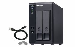 QNAP TR-002 Speicherlaufwerksgehäuse HDD / SSD-Gehäuse Schwarz 2.5/3.5" (QNAP TR-002 - Festplatten-Array - 2 SchÃ¤chte [SATA-600] - USB 3.1 Gen 2 [extern])
