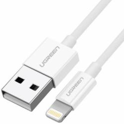Ugreen cable USB 2.0 A lightning 2m, 5V/2.4A iPhone 7 / 7plus / 6S/ 6 / 6 Plus, iPhone 5s/5c/5, iPad Mini/Mini 2, iPad 1 m Weiß (UGREEN USB-A TO LIGHTNING 1M CABLE)