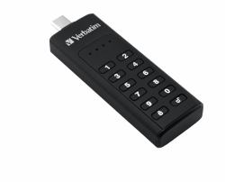 Verbatim Keypad Secure - USB 3.0 Drivecon tastierino d'accesso e crittografia dei dati - 128 GB - Black (Verbatim Keypad Secure USB 128GB - USB A)