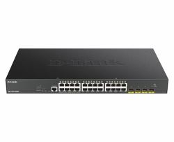 D-Link DGS-1250-28XMP Netzwerk-Switch Managed L3 Gigabit Ethernet [10/100/1000] Power over Ethernet [PoE] Schwarz (D-Link DGS 1250-28XMP - Switch - L3 Lite - smart - 24 x 10/100/1000 [PoE] + 4 x 10...
