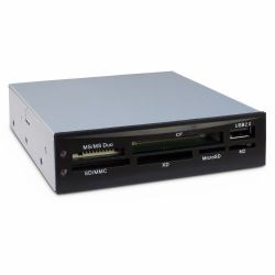 Inter-Tech CI-02 Kartenleser USB 2.0 Eingebaut Schwarz (Inter-Tech Nitrox Multi Card Reader CI)