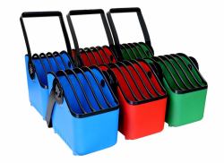 LocknCharge LNC10019 Accessoire panier multimédia Bleu, Vert, Rouge Plastique (LocknCharge Large - kurv)