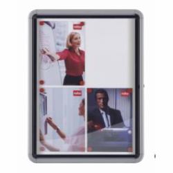 Nobo Schaukasten für den Außenbereich, magnetische Rückwand 6xA4 (Opslagsskab glas udendÃ¸rs 6xA4 hvid)