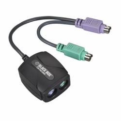 Black Box AC247A PS/2-Kabel 2x 6-p Mini-DIN Schwarz (Blackbox PS/2 KYBD & MSE EMULATION DEV W/ PASS THRU CONNCTRS [1Year warranty])