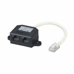 Black Box FAU962 Netzwerksplitter Schwarz, Weiß (Blackbox CAT 5E CABLE ECONOMISER DOUBLER [1Year warranty])
