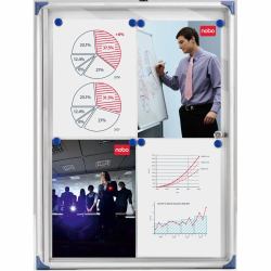 Nobo Infokasten Pacific 6 x A4 (Nobo 1900847 Internal Flat Glazed Case 6 x A4 Magnetic)