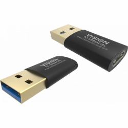 Vision TC-USB3AC/BL Kabeladapter Schwarz (Cable Accessory Cable Adapter - Warranty: 12M)