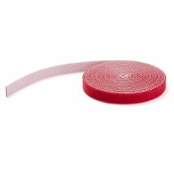 StarTech.com 15,2 m Klettbandrolle - Wiederverwendbare Zuschneidbare Klettkabelbinder - Industrielle Klettverschluss Rolle / Klettband Rolle - Klettbänder für Kabelmanagement - Rot (HOOK AND LOOP...