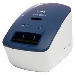 Brother QL-600B label printer Direct thermal 300 x 600 DPI 71 mm/sec Wired DK (QL600B LABEL PRINTER BLUE/WHITE - )
