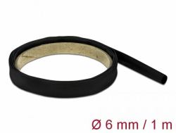 DeLOCK 19999 Schrumpfschlauch (Delock Schrumpfschlauch 1 m x 6 mm Schrumpfungsrate 4:1 schwarz)