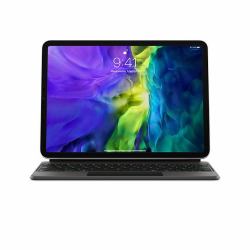 Apple MXQT2LB/A Tastatur für Mobilgeräte QWERTY US Englisch Schwarz (Apple Magic Keyboard - Keyboard and folio case - with trackpad - backlit - Apple Smart connector - US - for 10.9-inch iPad Air...