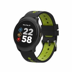 Canyon CNS-SW81BG Smartwatch/ Sportuhr 3,3 cm [1.3"] IPS 44 mm Digital 240 x 240 Pixel Touchscreen Schwarz, Grün (Canyon Oregano Smart Watch Black Green)