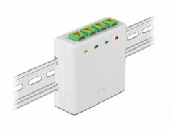 DeLOCK LWL Anschlussdose für Hutschiene 4 x SC Simplex oder LC Duplex (DeLOCK 85921 netvÃ¦rk fordelerskab Hvid)