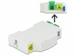 DeLOCK LWL Anschlussdose für Hutschiene 2 x SC Simplex oder LC Duplex (Delock LWL Anschlussdose fÃ¼r Hutschiene 2 x SC Simplex oder LC Duplex)
