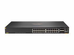 HPE Aruba Networking Aruba 6300F 24-port 1GbE Class 4 PoE & 4-port SFP56 Managed L3 Gigabit Ethernet [10/100/1000] Power over Ethernet [PoE] 1U Grey (Aruba 6300F 24G CL4 PoE 4SFP56 Sw)