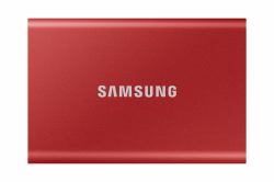 Samsung Portable SSD T7 500 GB USB Typ-C 3.2 Gen 2 [3.1 Gen 2] Rot (Samsung SSDex USB 3.2 Gen.2 Portable T7 Red 500GB)