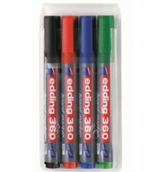 Edding 360/4 S marker 4 pc[s] Black, Blue, Green, Red (e-360/4 S Whiteboard Marker A8 [4])