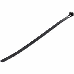 StarTech.com Kabelbinder - 254x7 mm, wiederverwendbar, lösbare Nylonbinder, 22 kg Zugfestigkeit, Innen- und Außenbereich, 94V-2/UL, schwarz, 100 Stück (100 PACK OF RESEALABLE - ZIP TIE 10 BLACK)