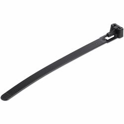 StarTech.com Kabelbinder - 127x7 mm, wiederverwendbar, lösbare Nylonbinder, 22 kg Zugfestigkeit, Innen- und Außenbereich, 94V-2/UL, schwarz, 100 Stück (100 PACK OF RESEALABLE ZIP TIE - 5 BLACK)