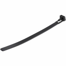 StarTech.com Bridas reutilizables de 15cm para cables - 7 mm de ancho, 35 mm de diámetro, soportan 22 kg de tensión, de nylon, para interior/ext., 94V-2/UL, paquete de 100 - negras (100 PACK OF R...