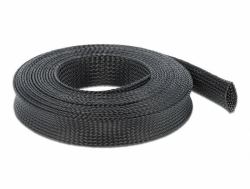 DeLOCK Braided Sleeving stretchable 10 m x 25 mm black (Delock Braided Sleeving stretchable -)