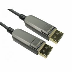 Cables Direct AOCDP-010 DisplayPort-Kabel 10 m Schwarz, Grau (CDL 10m DisplayPort 1.4 AOC)
