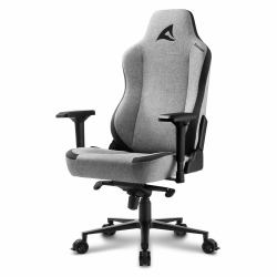 Sharkoon SKILLER SGS40 Fabric Gepolsterter Sitz Gepolsterte Rückenlehne (Sharkoon Skiller SGS40 - stol - alumin)