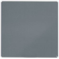 Nobo 1915197 Pinnwand Grau Aluminium (Nobo 1915197 Premium Plus Grey Felt Notice Board 1200x1200mm)