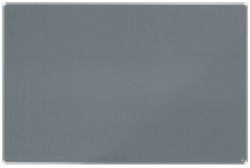 Nobo 1915199 Pinnwand Grau Aluminium (Nobo 1915199 Premium Plus Grey Felt Notice Board 1800x1200mm)
