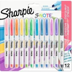 Sharpie 2138233 permanent marker Multicolour 12 pc[s] (Sharpie 2138233 S-Note Chisel Tip Creative Markers Pack of 12)