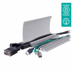Dataflex Addit Kabelschutz 90 cm - gerade 412 (Dataflex Addit cable protector 90 cm - straight 412 - silver [1Year warranty])