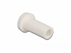 DeLOCK LWL Staubschutzkappe für Steckverbinder mit 2,50 mm Hülse 10 Stück weiß (Keystone Modul LC Duplex Buchse zu, Netzwerk Einbau, Funk Netzwerk)