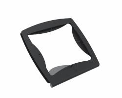 Ergonomic Solutions TabPOS Tablet & mPOS SPCF500-02 Sicherheitsgehäuse für Tablet Schwarz 32,8 cm [12.9"] (C-Frame 12,9" w. hinge mount - - BLACK w/ Welded Hinges Excl - Rotation Base - iPad Pro ...