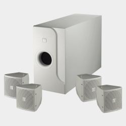 TOA BS-301W speaker set Universal White 2-way (BS-301W Compact Satellite Speaker System, 4 x satellites plus 1 x Sub, White)