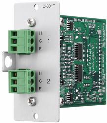 TOA D-001T Audiomodul (D-001T M-9000 Series Dual Mic/Line Input Module with DSP)