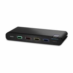 Belkin F1DN104KVM-UN-4 Tastatur/Video/Maus [KVM]-Switch Schwarz (4 PORT SINGLEHEADDP KVMSWITCHPP4 0)