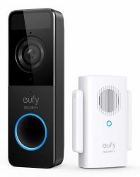 Eufy Video Doorbell 1080p Schwarz, Weiß (Eufy - TÃ¼rklingel-Kit - kabellos - Wi-Fi - Schwarz)