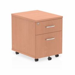 Dynamic I000064 meuble de classement et accessoire Hêtre (Dynamic Impulse 2 Drawer Mobile Pedestal Beech)