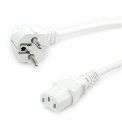 VALUE Netzkabel, gerade IEC-Buchse, weiss 1,8m (NETZKBL GERADE IEC-BU - 1 8M WEISS)