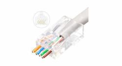 Lanview LVN125305 wire connector RJ45 Transparent (RJ45 UTP plug Cat6 for - AWG23-24 stranded/solid - conductor Easy-Connect 50 pcs box - Warranty: 300M)