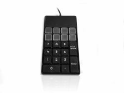 Accuratus S24B Tastatur USB Schwarz (Accuratus S24B - Slim-line Professional & Durable Fully Customisable USB Keypad with 24 Programmable Keys. Includes standard keypad buttons and blanks [1Year wa...